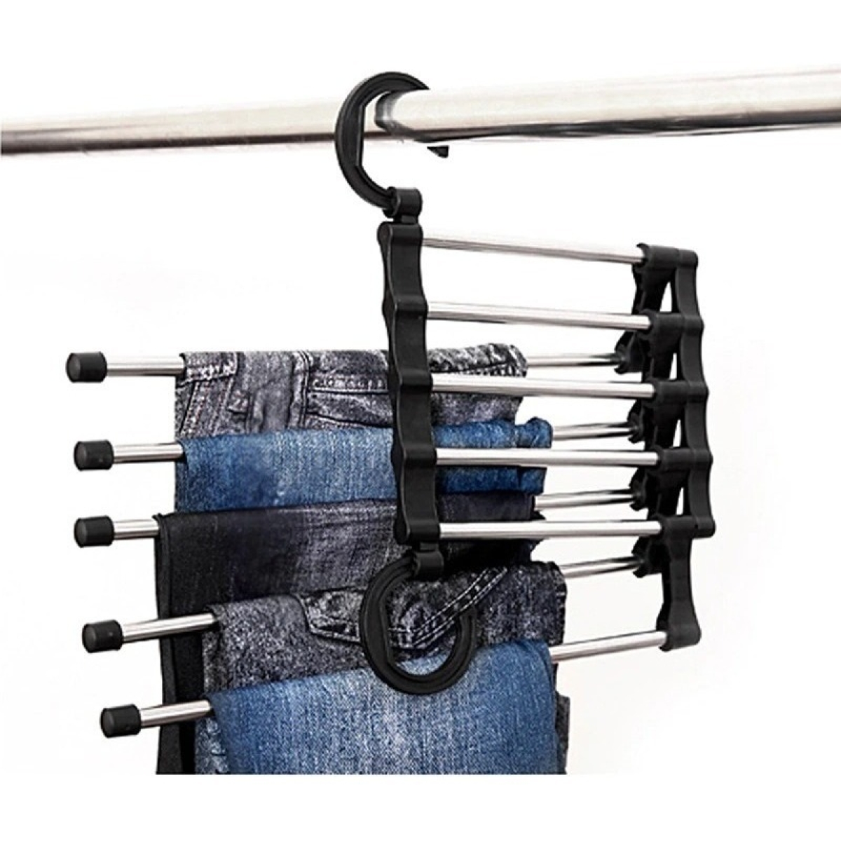 Perchas Practicas Organizador Acero Inoxidable - Imagen 1
