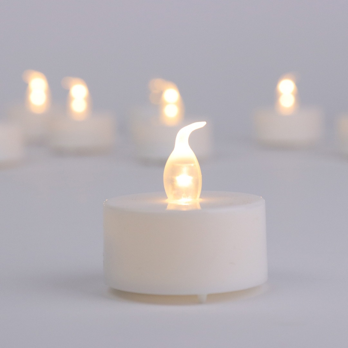 Mini Vela Luz Set De 12 C/pila Souvenir Fiestas Eventos Deco - Imagen 3