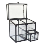 Caja Organizador De Cosméticos Con Divisiones Y Cajón