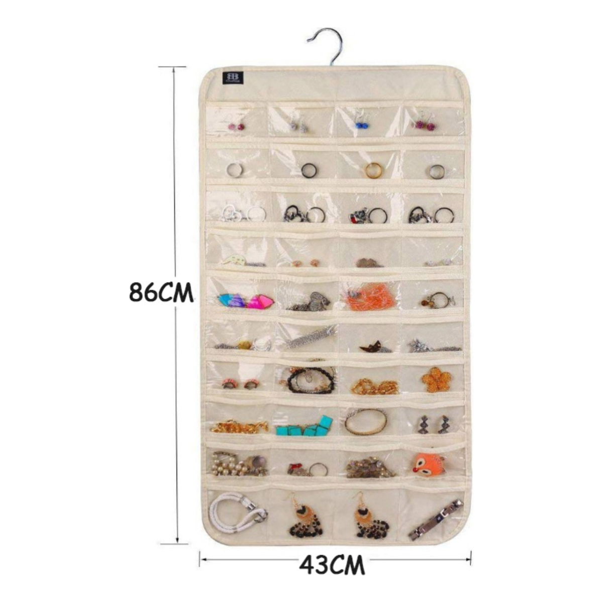 Organizador Para Joyeria Bijouterie 80 Divisiones C/ Percha - Imagen 2