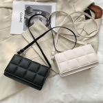 Bandolera Cartera P/ Mujer A Cuadros Capitoneada Moderna - Imagen 10