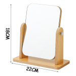 Espejo Tocador Mesa Bambu Estilo Minimalisita 22cm X 18cm - Imagen 3
