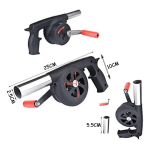 Avivador Fuego Soplador Fuelle De Mano Bbq40w - Imagen 3