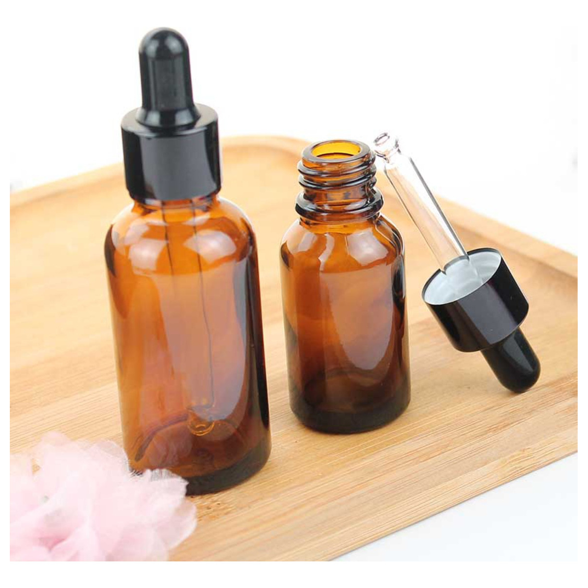 Frasco De Vidrio Con Gotero 50ml Pack 10 Unidades - Imagen 3