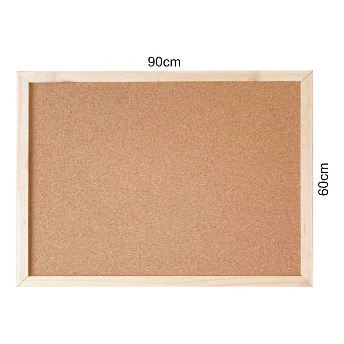 Pizarra De Corcho 60x90 Cm Para Pared Marco Madera - Imagen 4