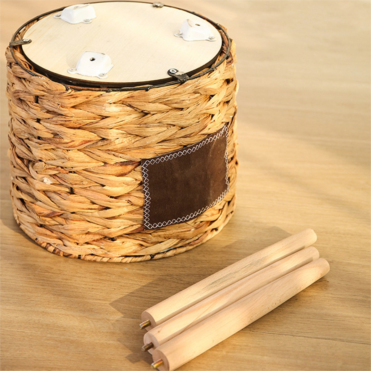 Porta Macetas Deco Estilo Boho Fabricado Mimbre - Chico - Imagen 2