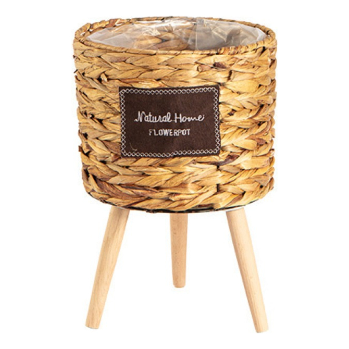 Porta Macetas Deco Estilo Boho Fabricado Mimbre - Chico - Imagen 1