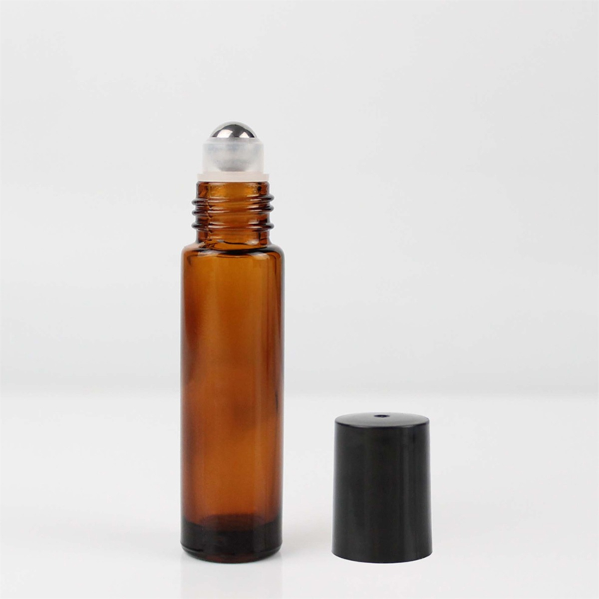 Frasco Vidrio Ambar 10ml Con Roll On Metal X 10 Unidades - Imagen 2