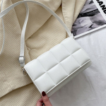 Bandolera Cartera P/ Mujer A Cuadros Capitoneada Moderna - Imagen 2