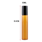 Frasco Vidrio Ambar 10ml Con Roll On Metal X 10 Unidades - Imagen 6