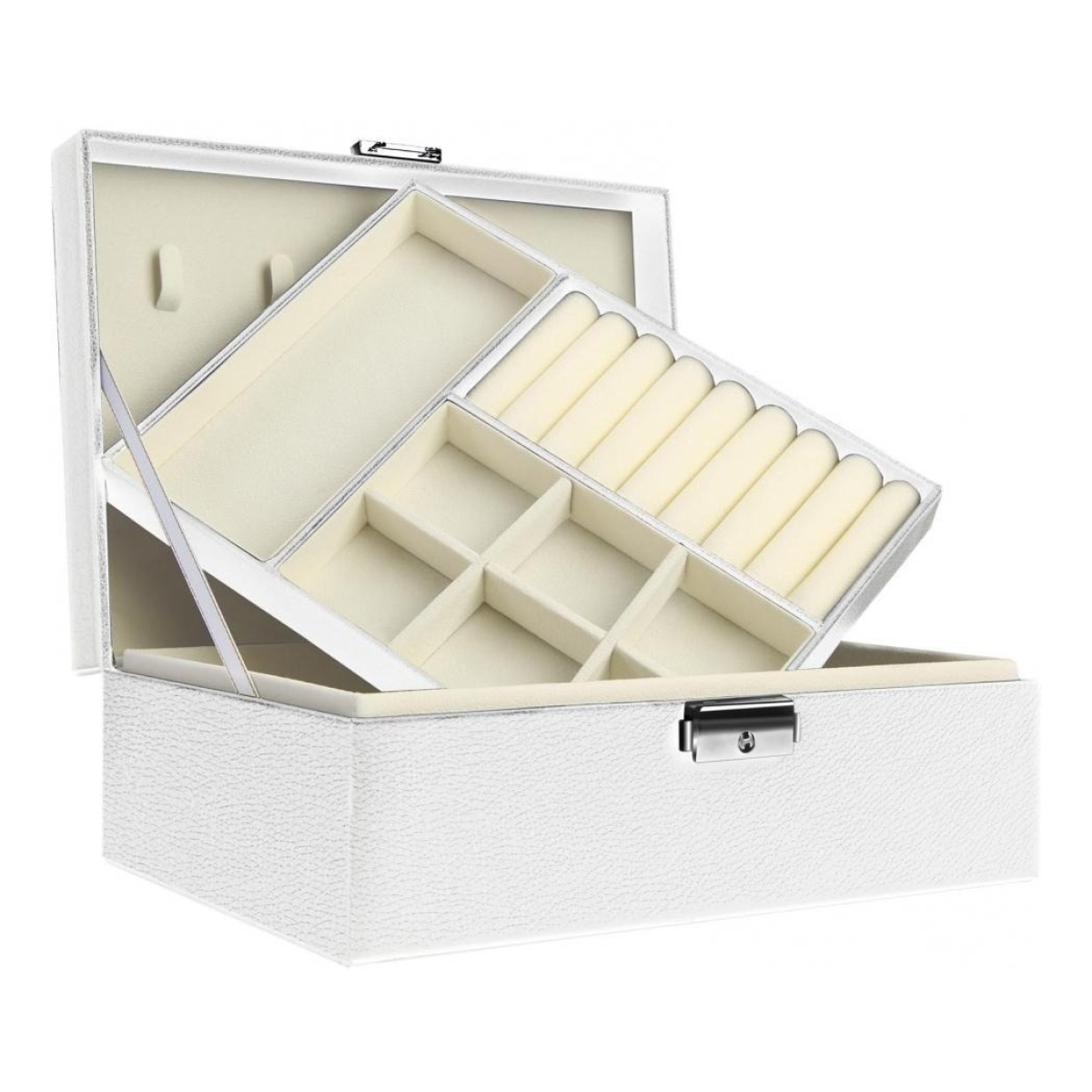 Joyero Caja Organizadora Para Joyas Con Cerradura - Imagen 15