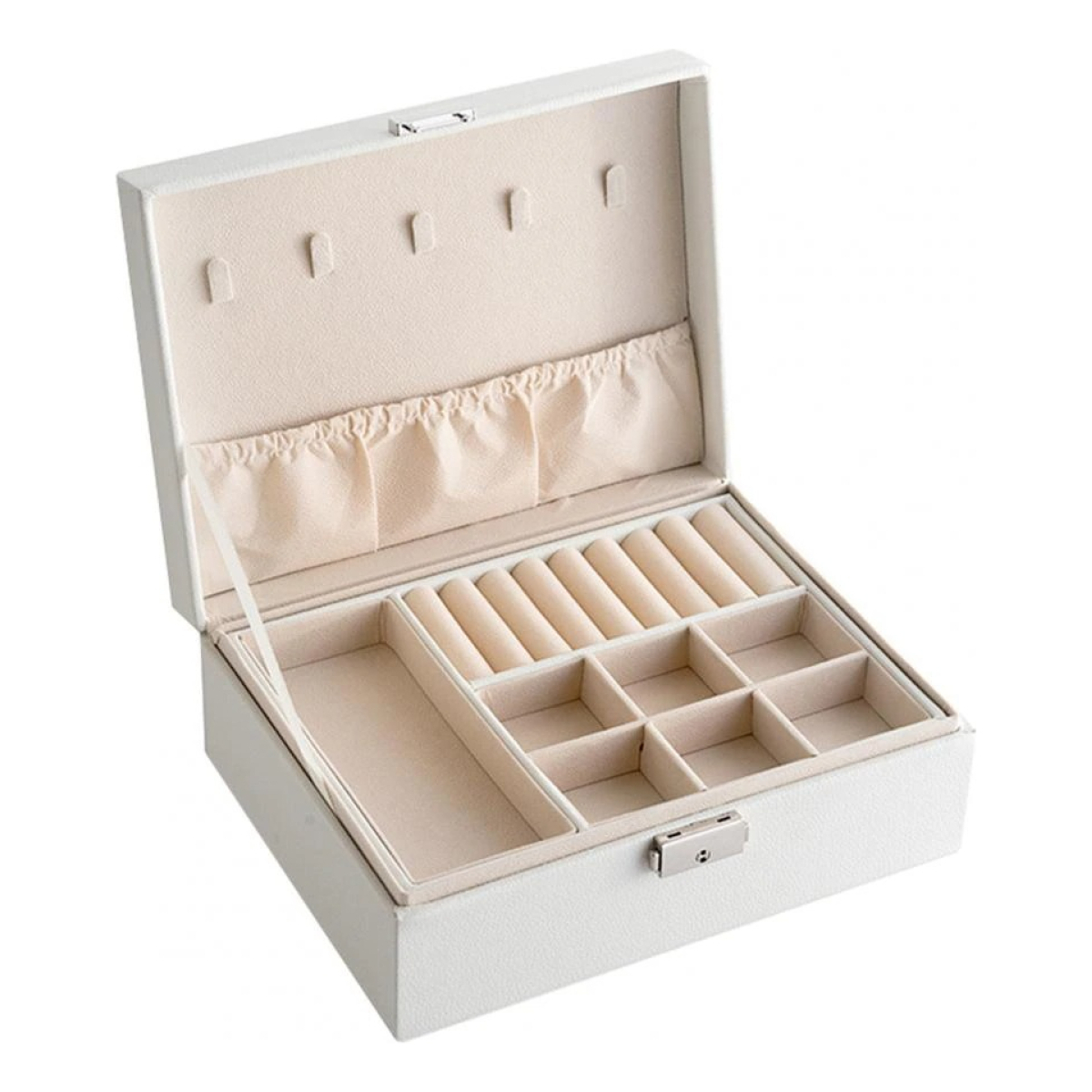 Joyero Caja Organizadora Para Joyas Con Cerradura - Imagen 22