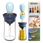 Aceitera Dispensador Aceite Vidrio Y Silicona Pincel Liso - Imagen 9