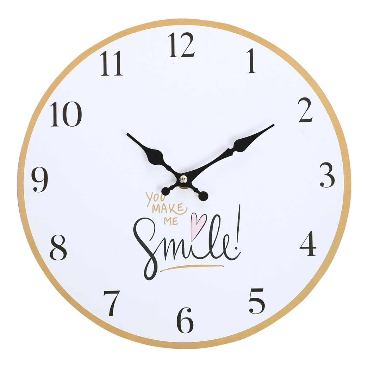 Reloj De Pared Simil Madera Retro Silenciosodecorativo Smile - Imagen 1