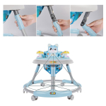 Andadores Bebe 8 Rueda, Frenos, Juegos Plegable Anti-vuelco - Imagen 8