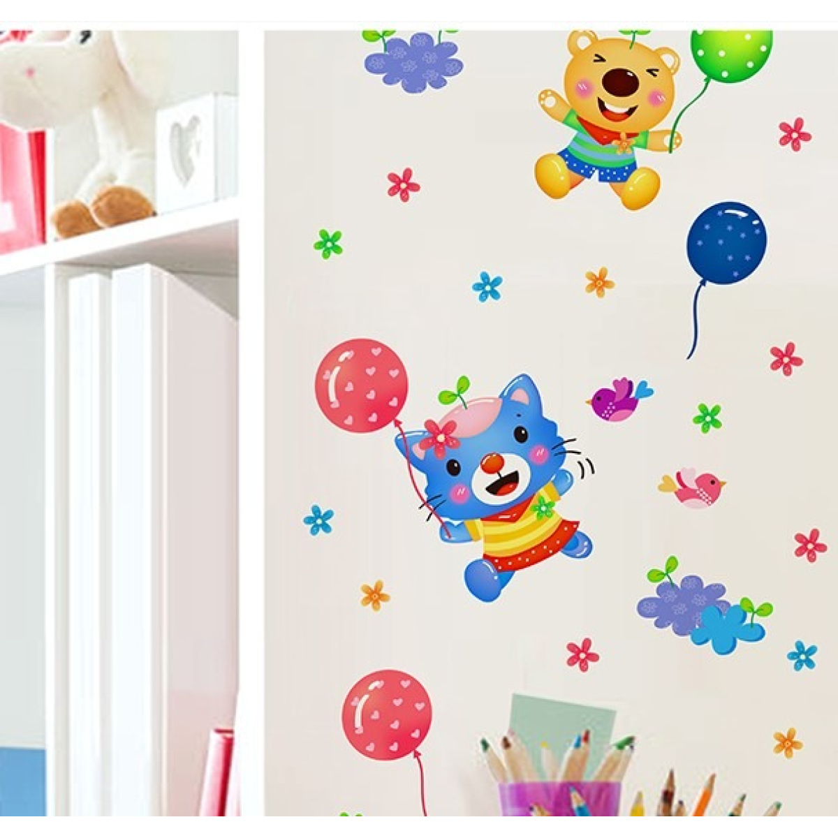 Vinilo Decorativo Infantiles Globo Arcoiris - Imagen 5