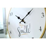 Reloj De Pared Simil Madera Retro Silenciosodecorativo Smile - Imagen 2