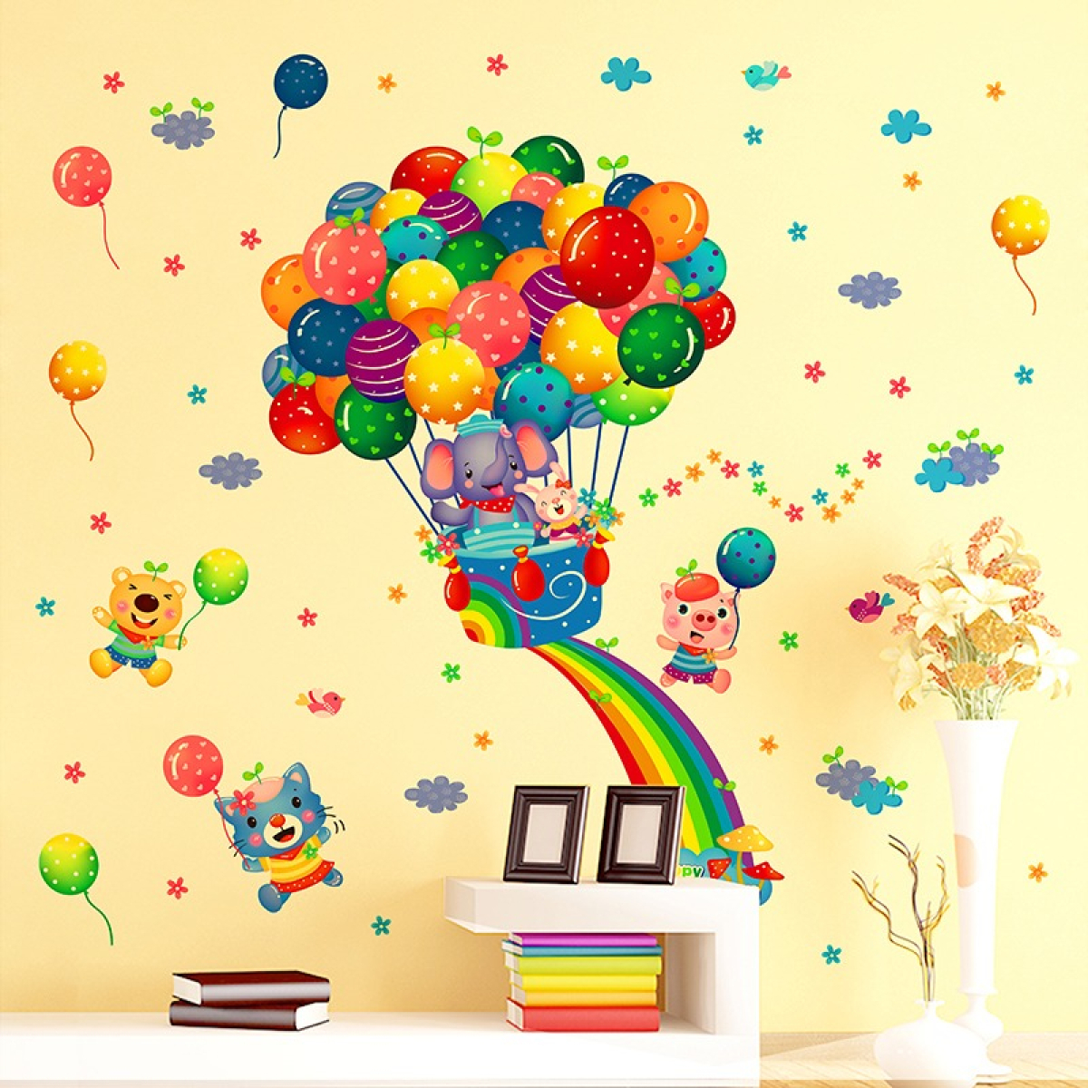 Vinilo Decorativo Infantiles Globo Arcoiris - Imagen 3