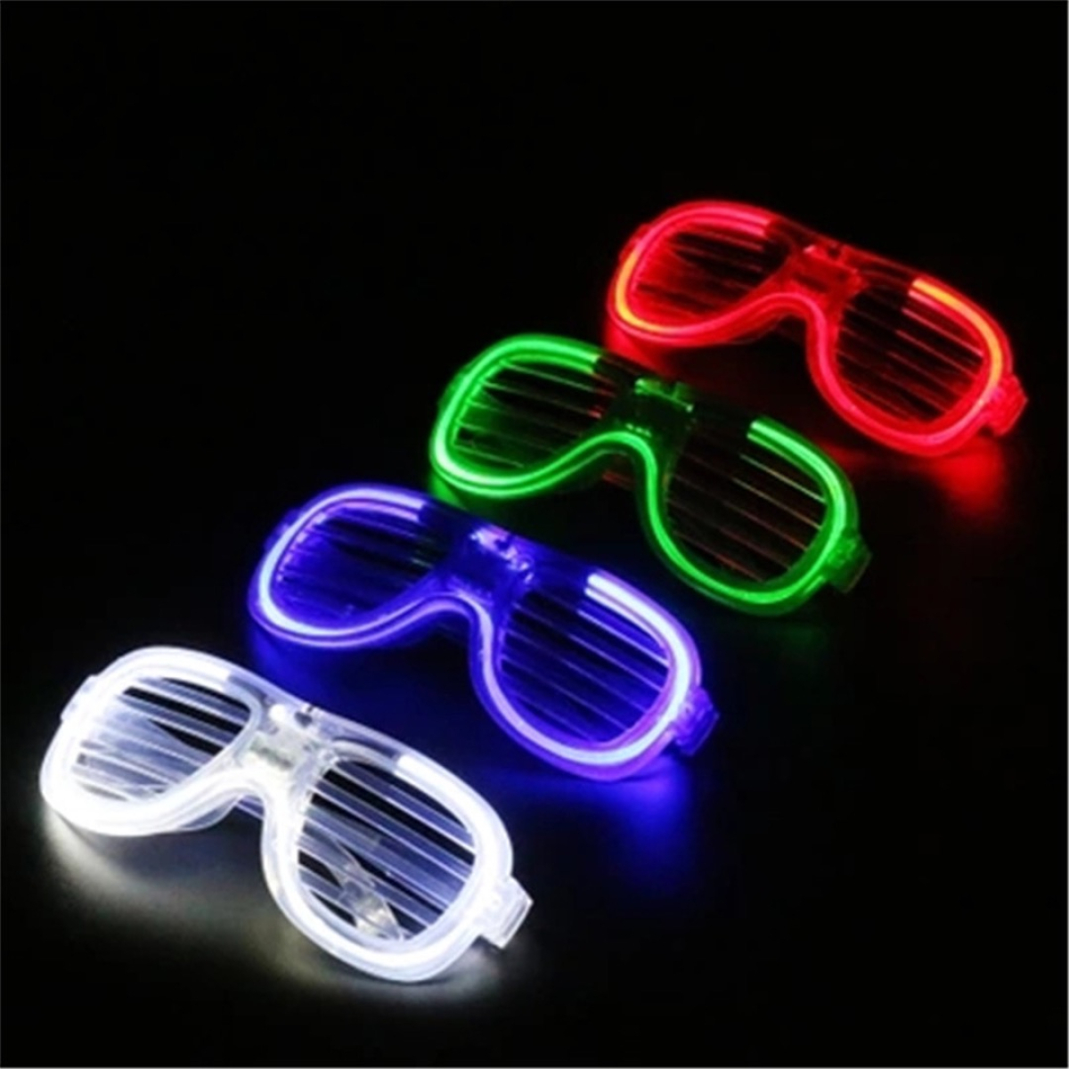 Lentes Con Luces Led Luz Cotillon Luminoso 3 Funciones - Imagen 4