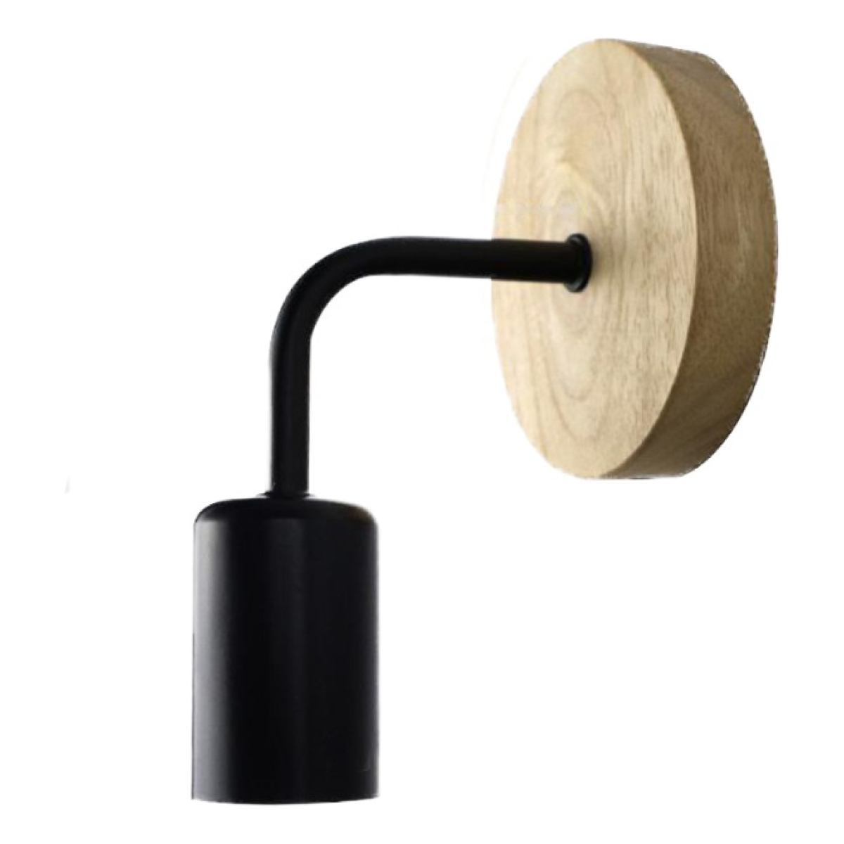 Pack X2 Aplique Metal Madera Nordico Vintage + Lampara - Imagen 10