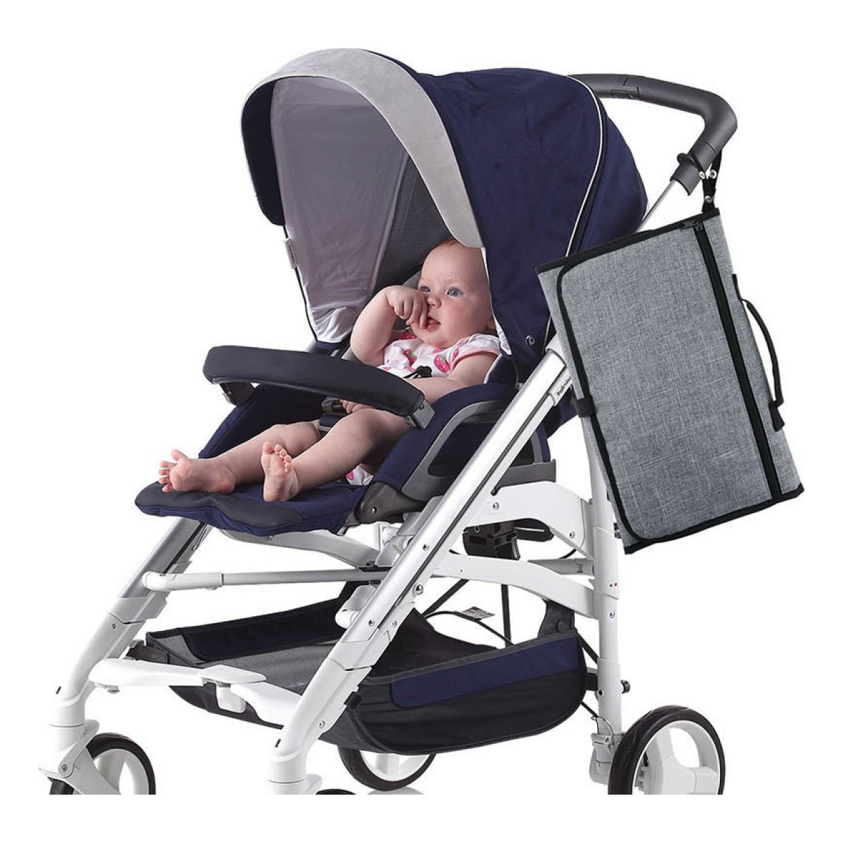 Cambiador Bebe Practico Cómodo Con Bolsillos Impermeable - Imagen 47