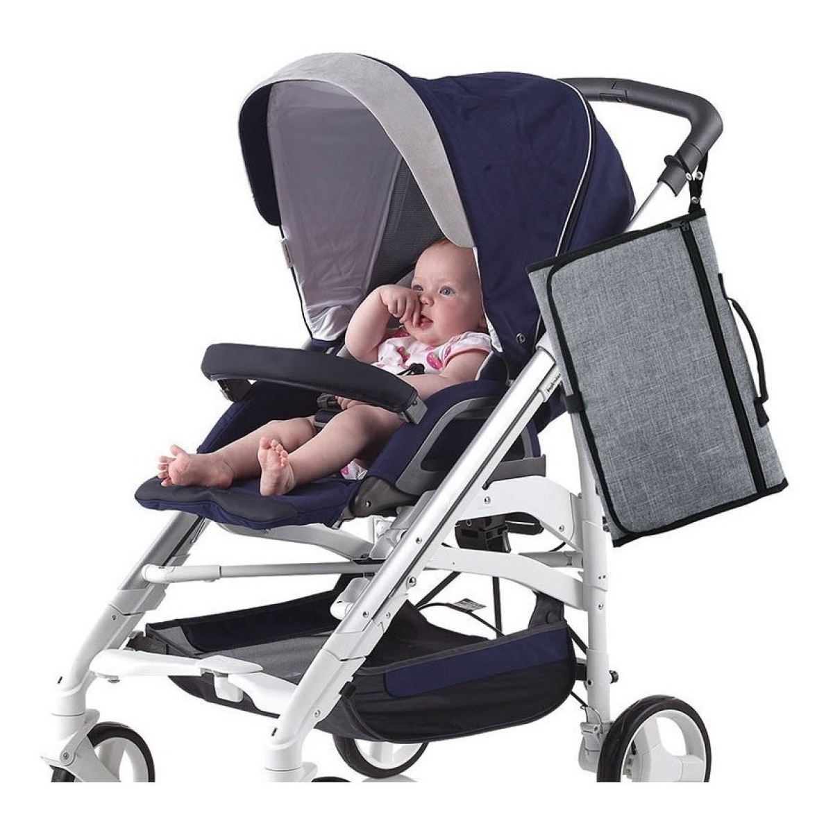 Cambiador Bebe Practico Cómodo Con Bolsillos Impermeable - Imagen 32