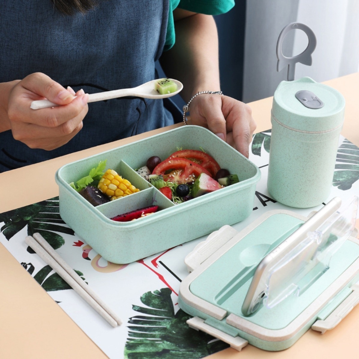 Lunchera Termica Viandas + Cucharas 1,5l Iluminaras - Imagen 8