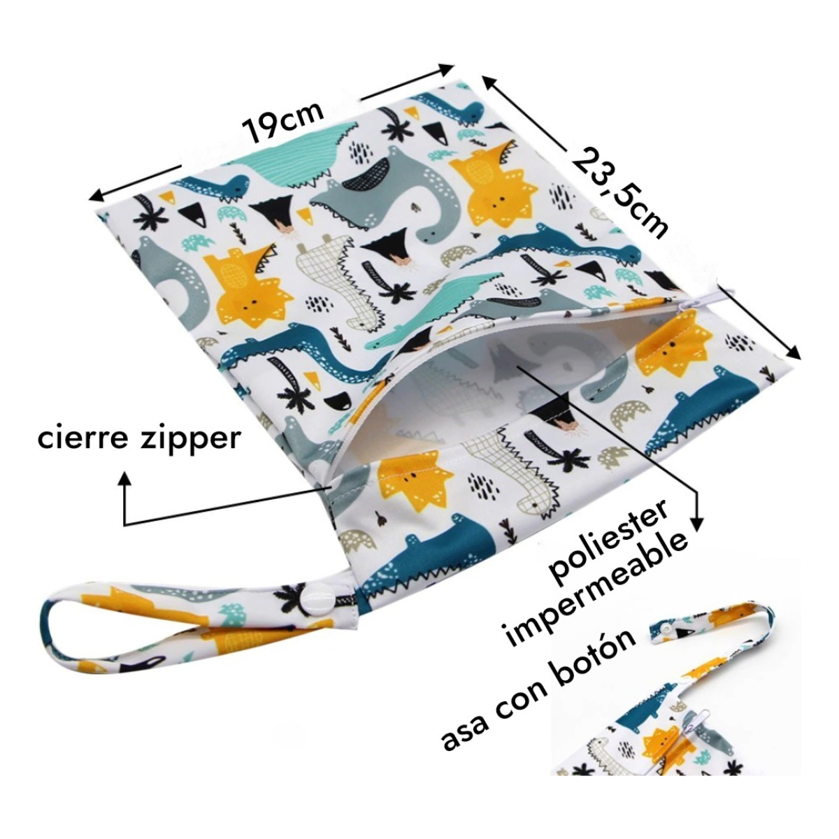 Wet Bag Bolsa Impermeable Para Pañales Pul Varios Diseños - Imagen 71