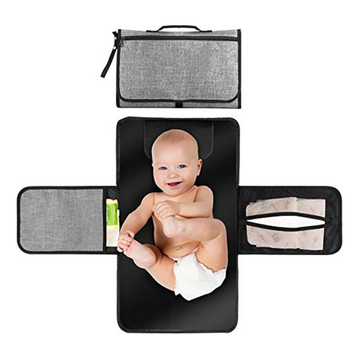 Cambiador Bebe Practico Cómodo Con Bolsillos Impermeable - Imagen 44
