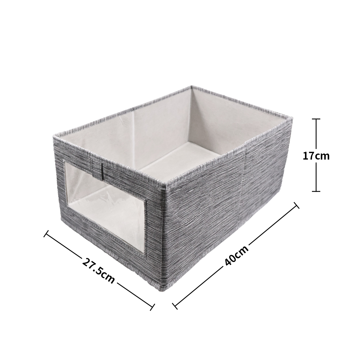 Caja Organizadora Ropa Con Ventana Grande 40x27.5x17 Cm - Imagen 2