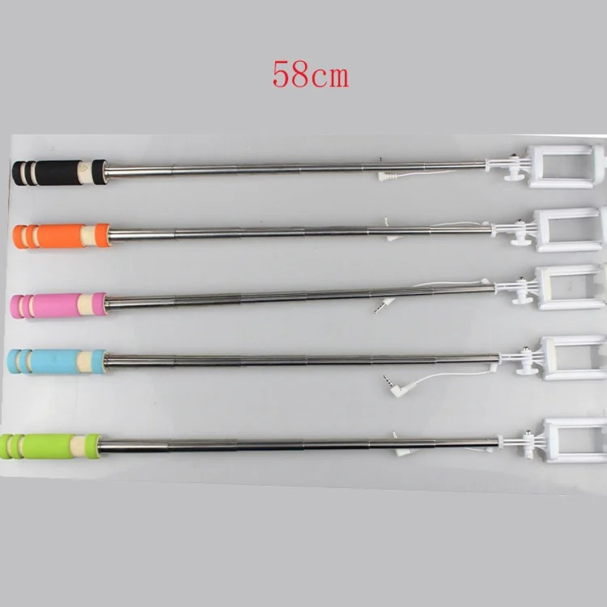 Palo Selfie Brazo Extensible Monopod Mini Con Cable Colores - Imagen 18