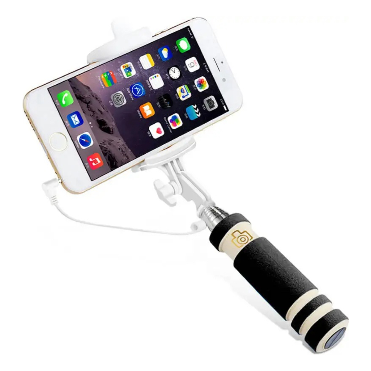 Palo Selfie Brazo Extensible Monopod Mini Con Cable Colores - Imagen 11