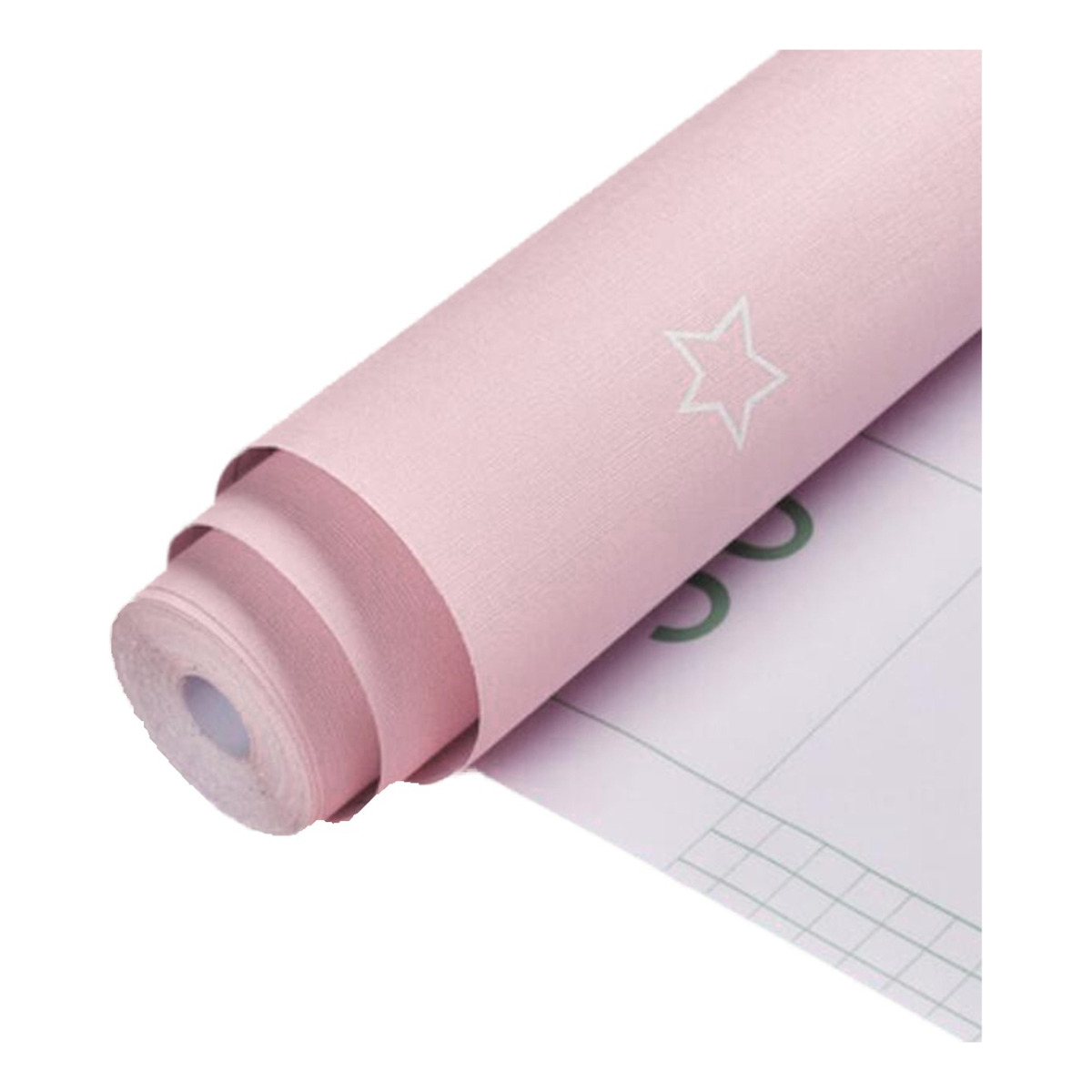 Papel Adhesivo Niños Empapelar Paredes Estrellas Rosa Claro - Imagen 1