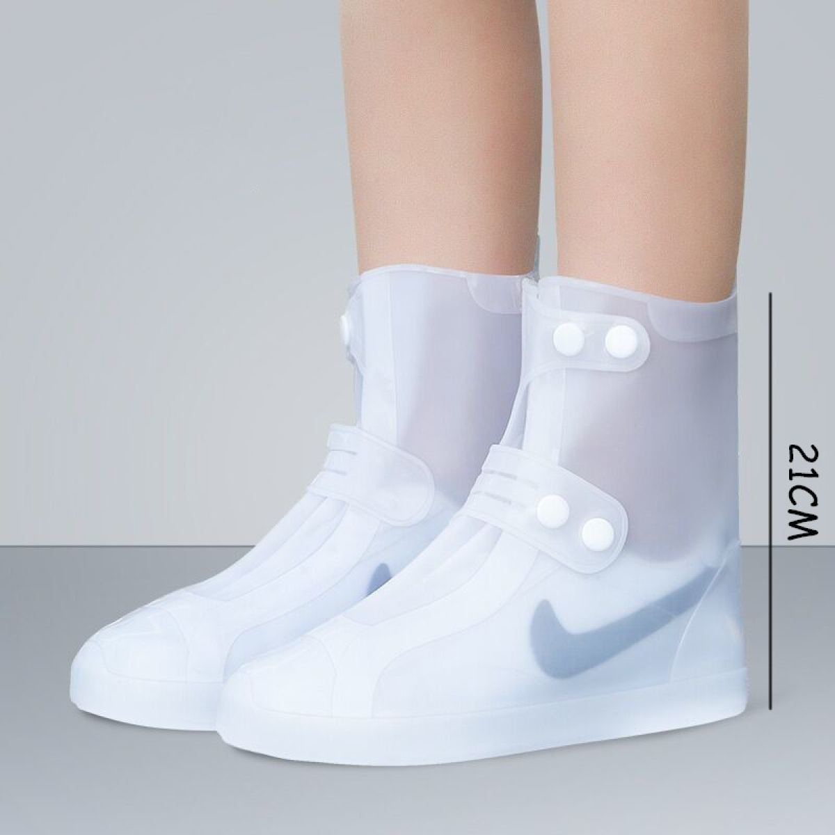Cubre Zapatos Bota Impermeable Silicona Lluvia - Caña Corta - Imagen 2