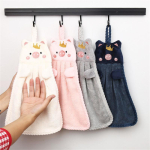 Toalla Infantil Para Secado De Manos Diseño Animales -blanco - Imagen 4