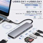 Hub Usb C Tipo C 6 En 1 Hdmi Lector Memoria Sd Micro-sd 3.0 - Imagen 4