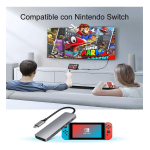 Hub Usb C Tipo C 6 En 1 Hdmi Lector Memoria Sd Micro-sd 3.0 - Imagen 5