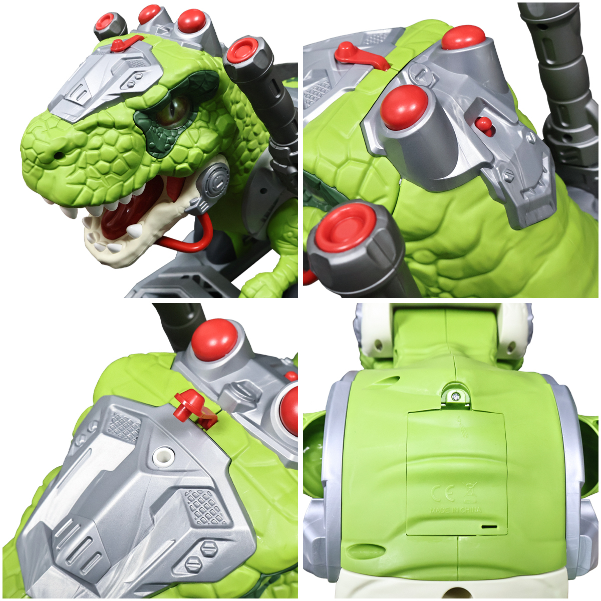 Juguete Dinosaurio Robot Con Ruedas Tiranosaurio Niño - Imagen 3