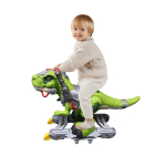 Juguete Dinosaurio Robot Con Ruedas Tiranosaurio Niño - Imagen 4