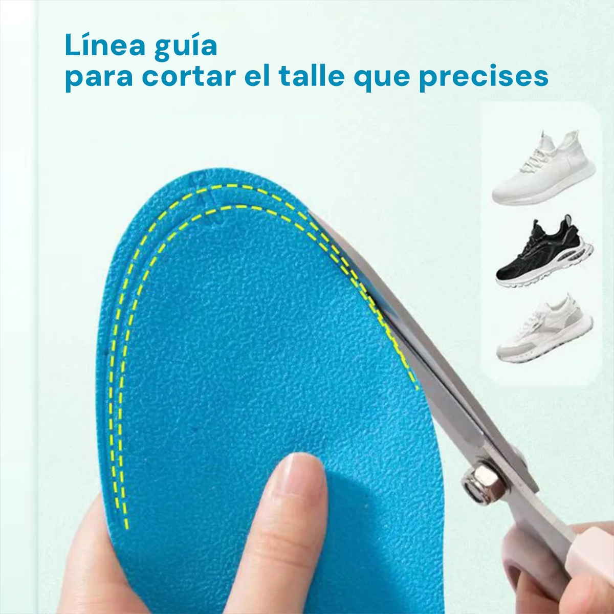 Plantillas Para Calzado Varios Talles Acolchonado Forma Nube - Imagen 12