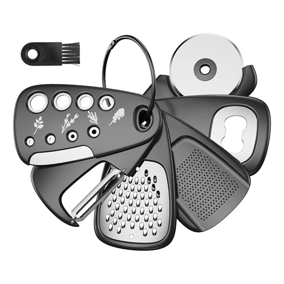 Set Utensilios De Cocina 6 En 1 + Cepillo Limpiador - Imagen 1