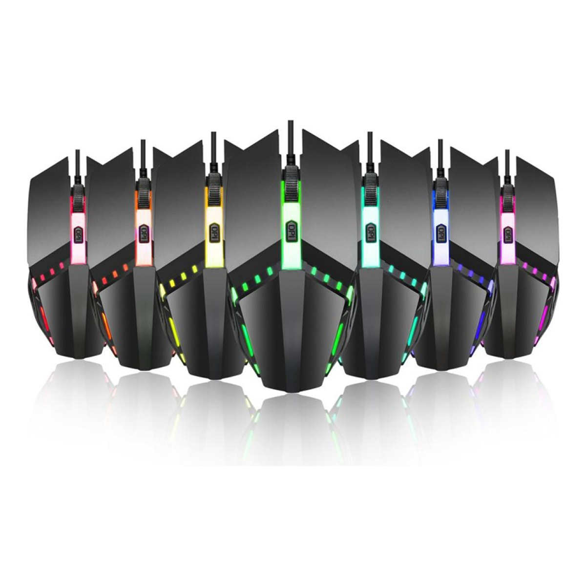 Mouse Gamer 1600 Dpi Regulable Comodo Facil Movimiento - Imagen 2