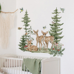 Vinilo Decorativo De Pared Ciervos En El Bosque - Imagen 7