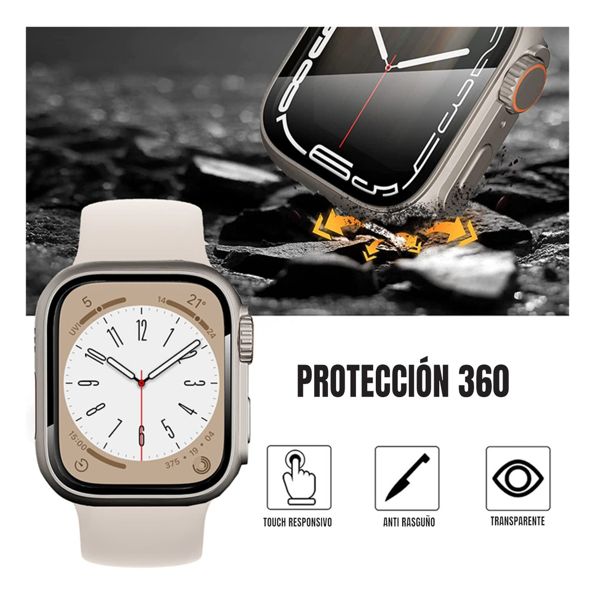 Carcasa Protectora Smartwatch Compatible Apple Watch 45mm - Imagen 11
