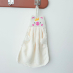 Toalla Infantil Para Secado De Manos Diseño Animales -blanco - Imagen 6