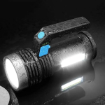 Foco Linterna Bateria Recargable Usb Metal 500m Alcance - Imagen 2