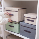 Set X2 Organizador Ropa Caja Almacenamiento De Tela Plegable - Imagen 12
