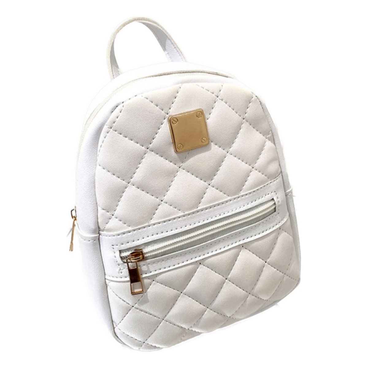 Mini Mochila Bandolera Capitoneada Simil Cuero Moderna Chica - Imagen 7