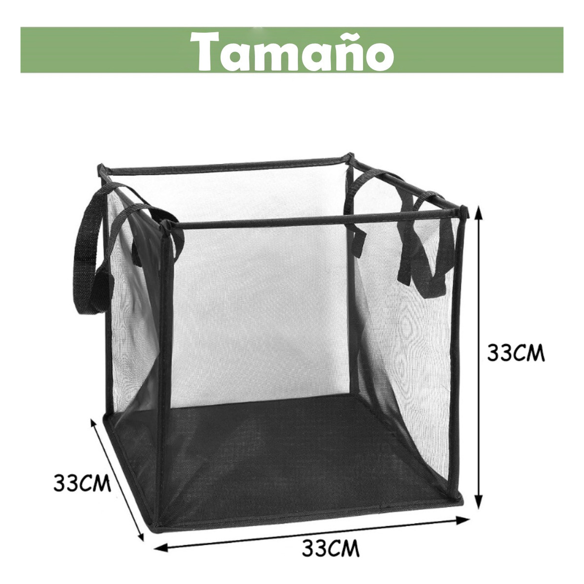Cesto Ropa Sucia Plegable Con Asa Lavarropa - Imagen 3