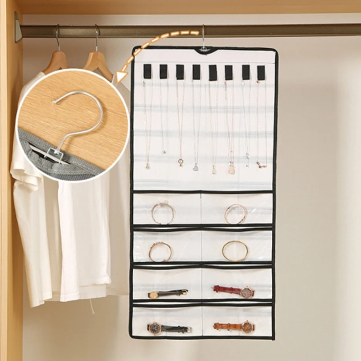 Organizador Para Joyeria Bijouterie 48 Divisiones C/ Percha - Imagen 2